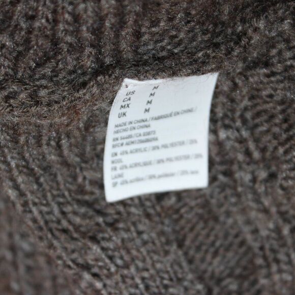 American Eagle Outfitters Brown Long  Open Front Cardigan Sweater Women's Size M - Picture 9 of 12